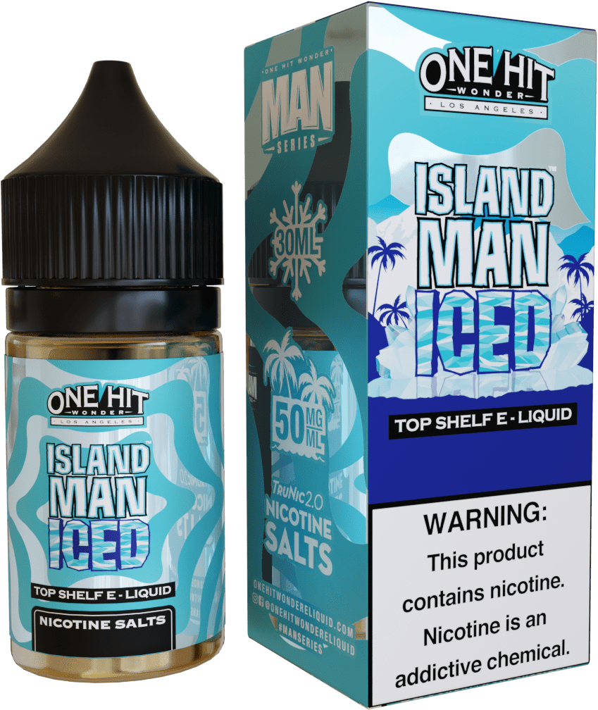 One Hit Wonder Juice 50MG One Hit Wonder Island Man Iced 30ml Nic Salt Vape Juice