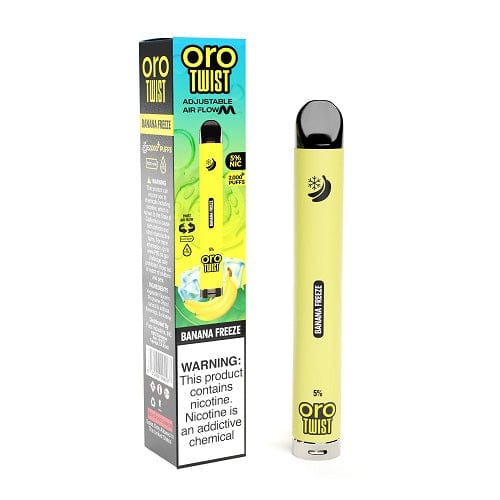 ORO Disposable Vape Banana Freeze ORO Twist Flow Disposable Vape