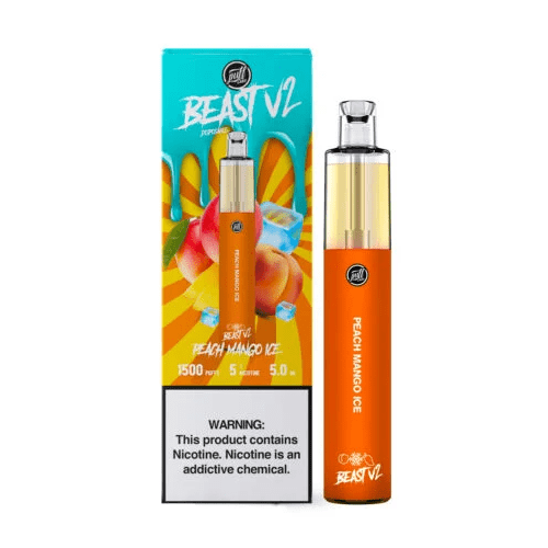 Puff Labs Disposable Vape Peach Mango Ice Puff Beast Bar V2 Disposable Vape