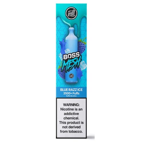 Puff Labs Disposable Vape Blue Razz Ice Puff Labs Boss Mesh TF Disposable Vape