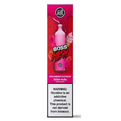 Puff Labs Disposable Vape Strawberry Ice Cream Puff Labs Boss Mesh TF Disposable Vape