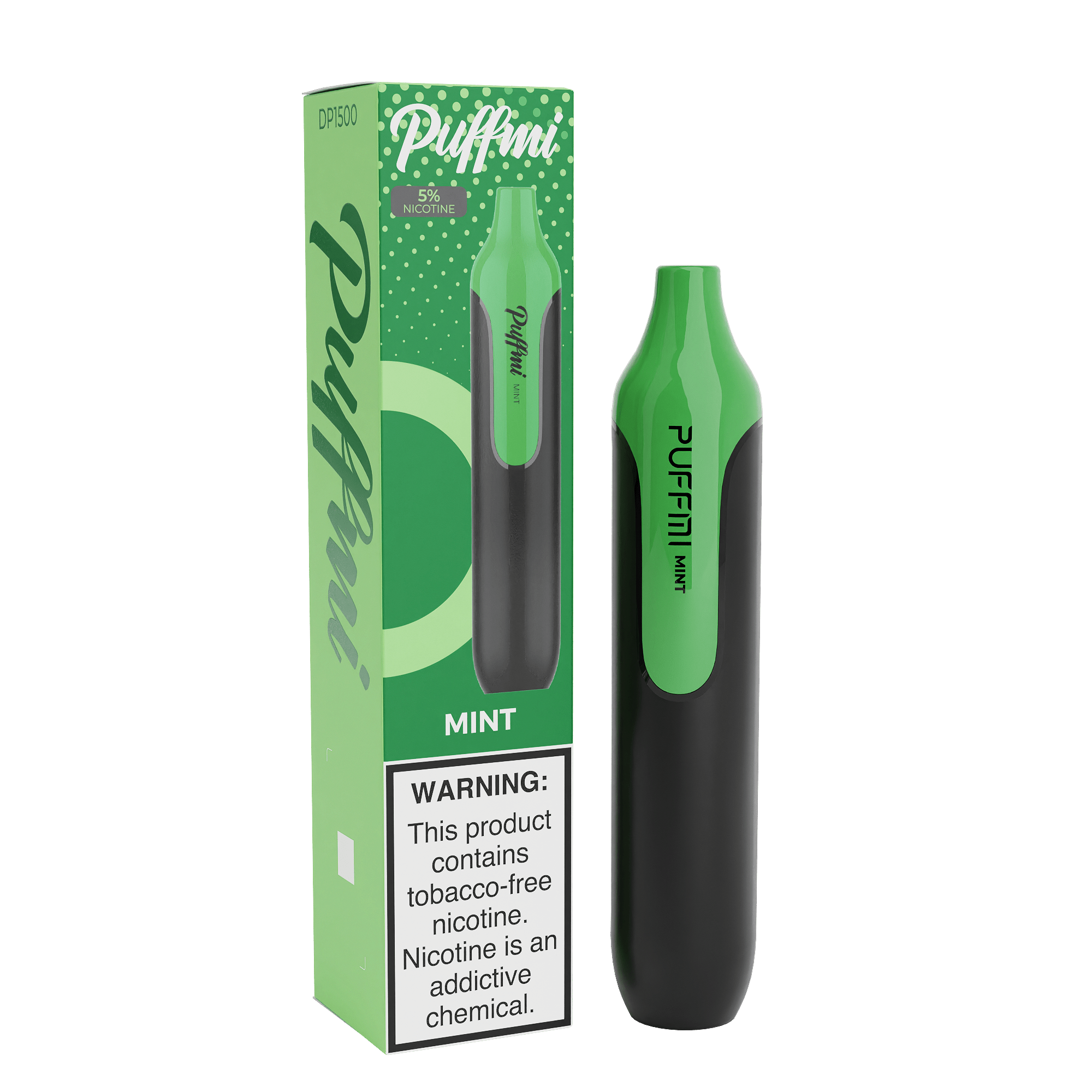 Puffmi Disposable Vape Mint Puffmi 1500 Disposable Vape