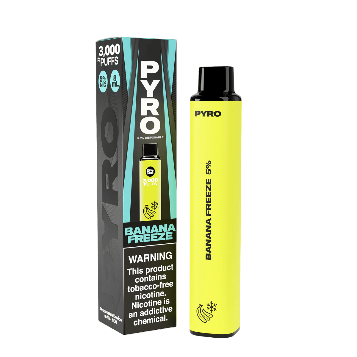 PYRO Disposable Vape Banana Freeze PYRO 3000 Disposable Vape (5%, 3000 Puffs)