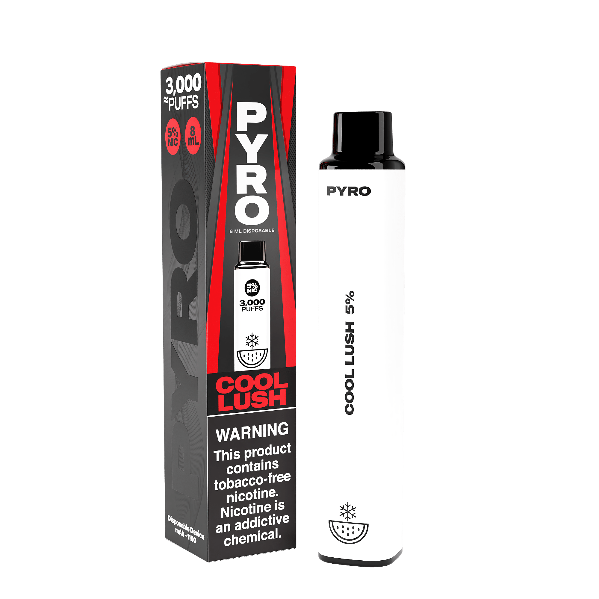 PYRO Disposable Vape Cool Lush PYRO 3000 Disposable Vape (5%, 3000 Puffs)