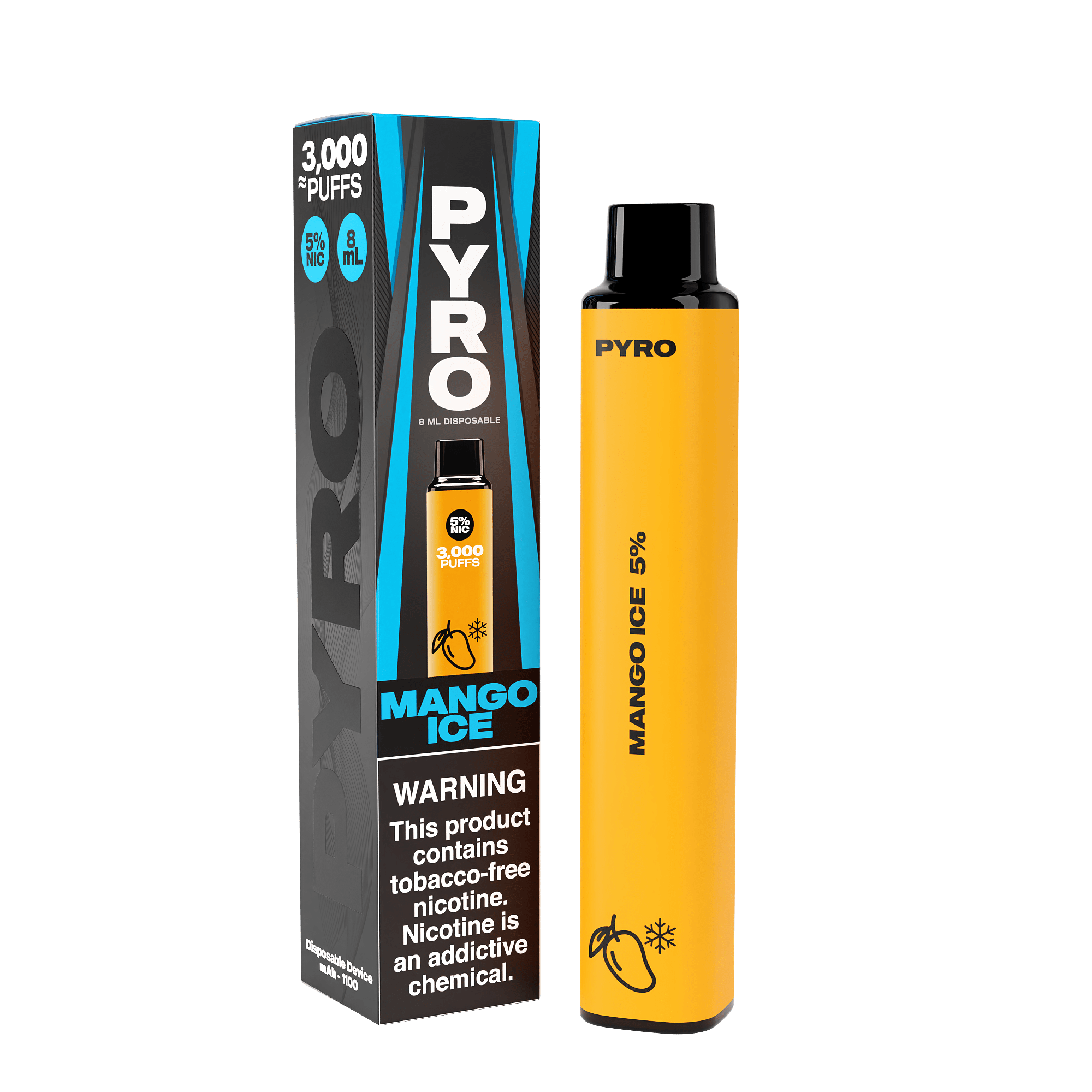 PYRO Disposable Vape Mango Ice PYRO 3000 Disposable Vape (5%, 3000 Puffs)