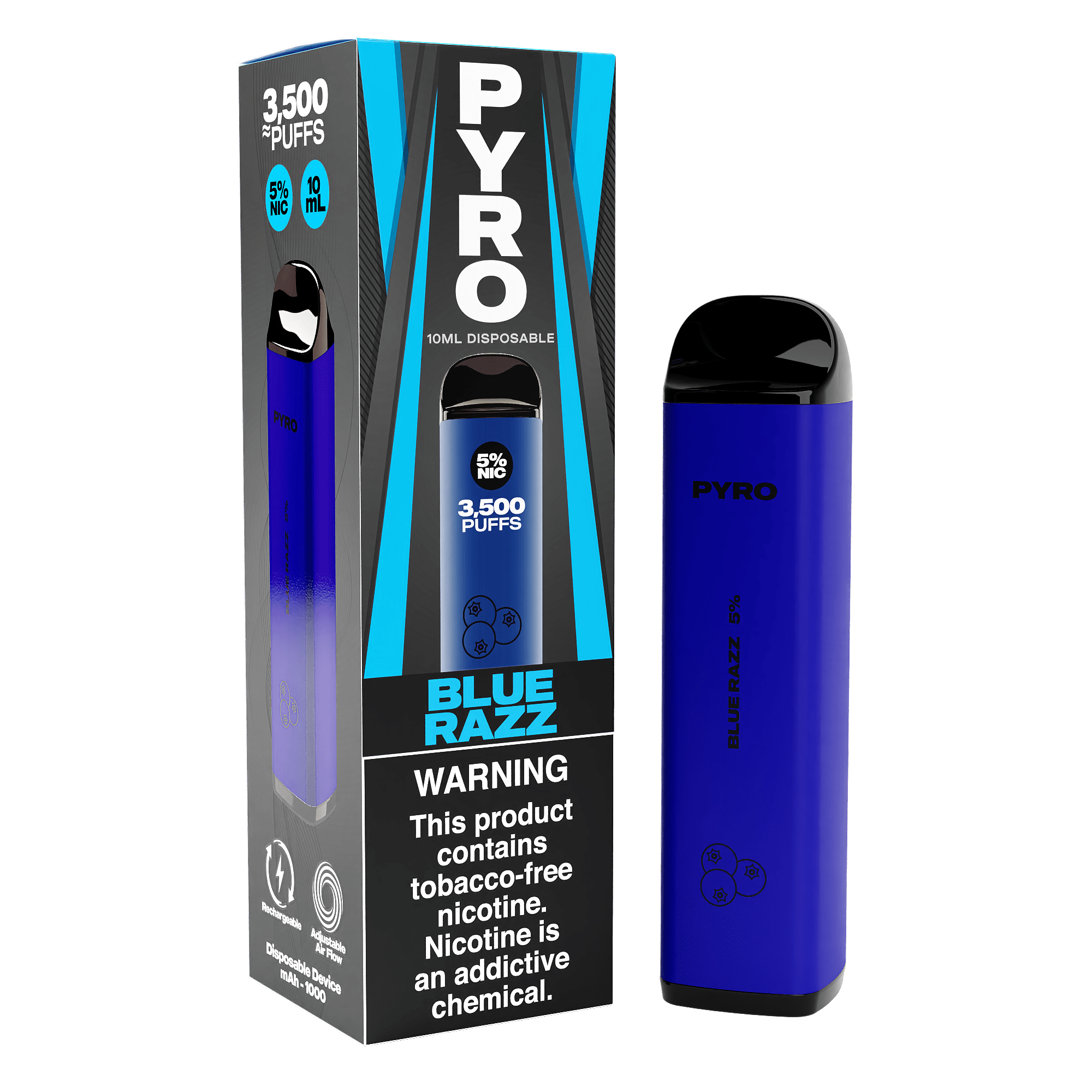 PYRO Disposable Vape Blue Razz PYRO 3500 Disposable Vape