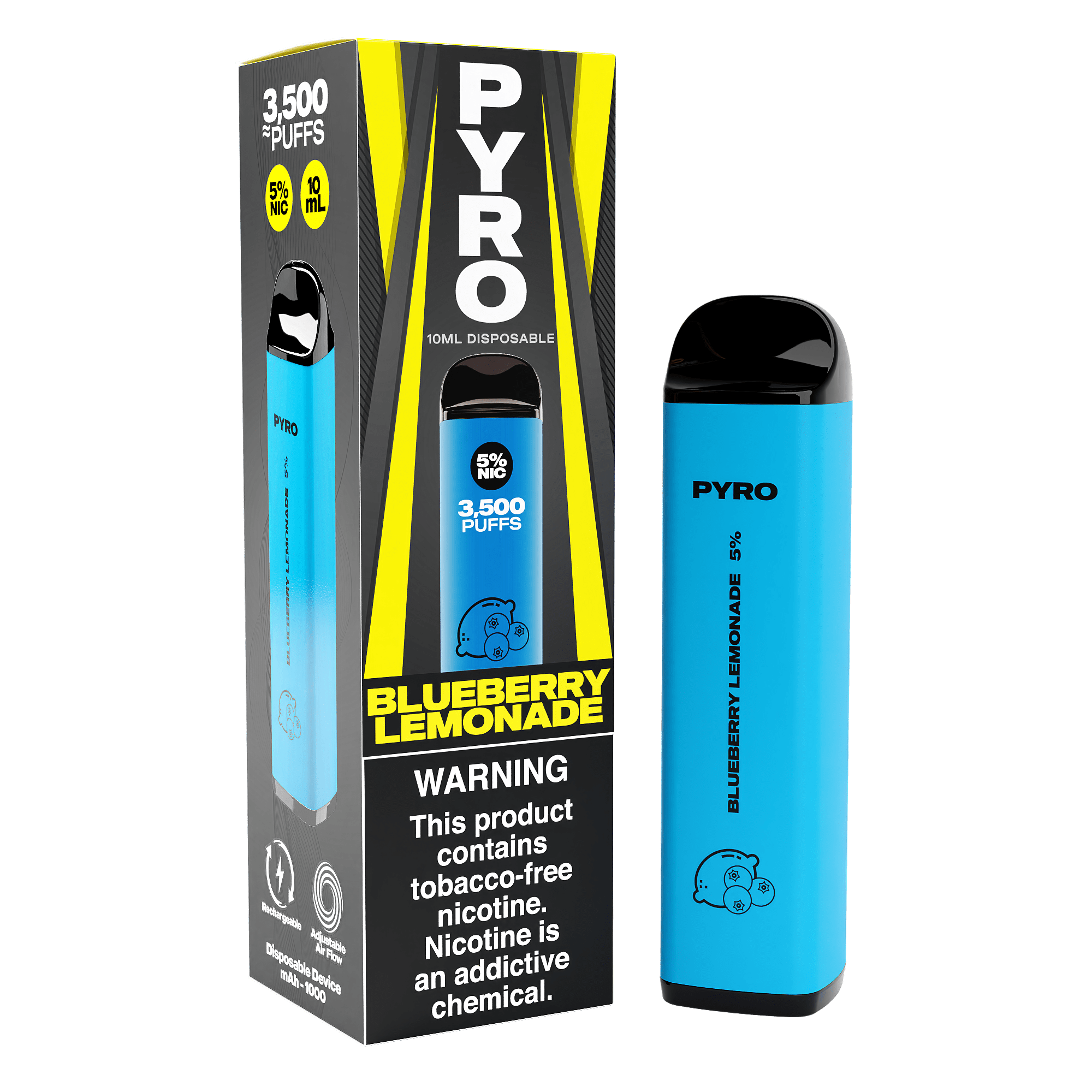 PYRO Disposable Vape Blueberry Lemonade PYRO 3500 Disposable Vape