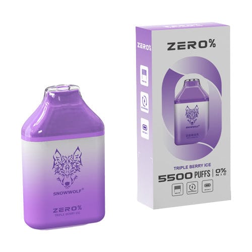 SnowWolf Disposable Vape Triple Berry Ice Snowwolf ZERO Disposable Vape (0%, 5500 Puffs)