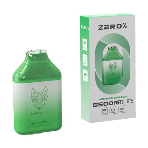 SnowWolf Disposable Vape Watermelon Bubblegum Snowwolf ZERO Disposable Vape (0%, 5500 Puffs)