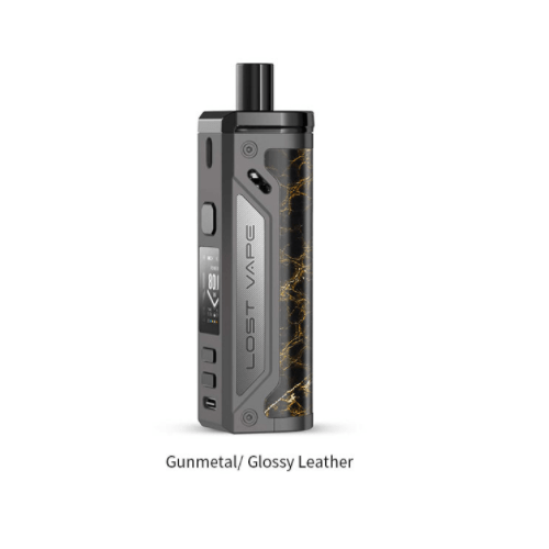 Lost Vape Pod System Gunmetal/Glossy Leather Thelema 80W Pod System - Lost Vape