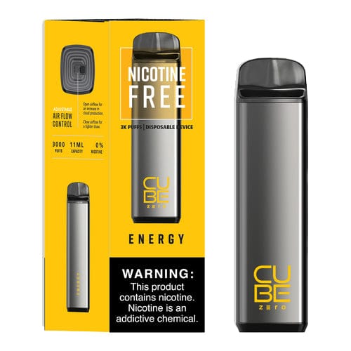 Vaportech Disposable Vape Energy Vaportech Cube Zero 0mg Disposable Vape (0%, 3000 Puffs)